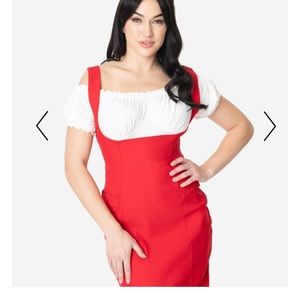 Unique vintage retro fitted peasant top